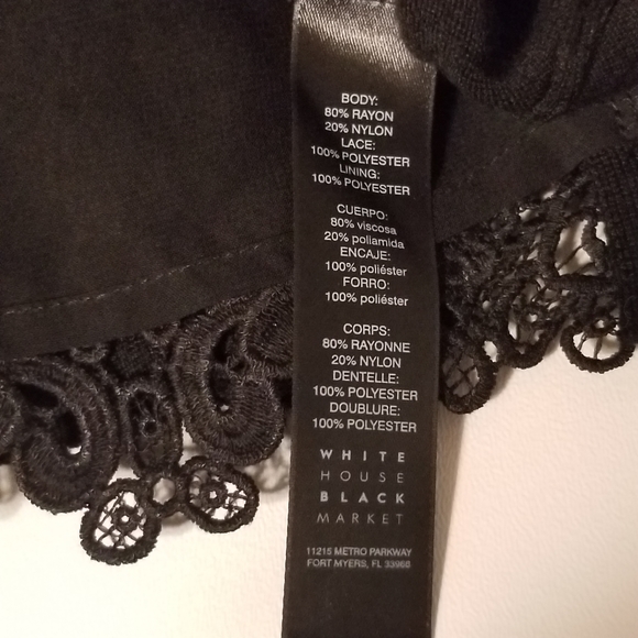 💋WHBM Black Sweater Size SX - Picture 7 of 7